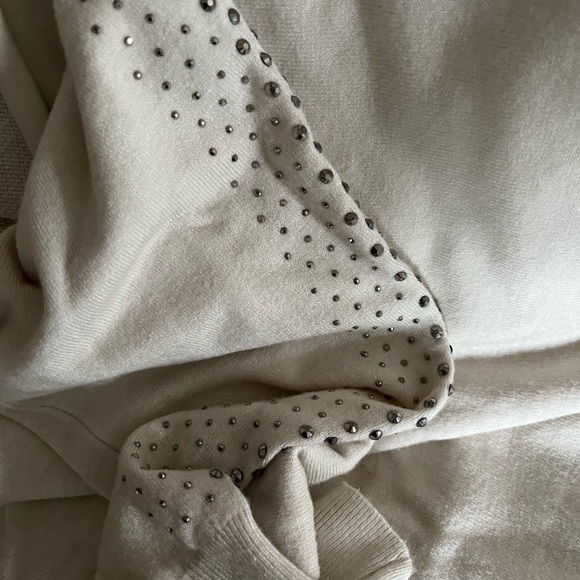Beautiful NEW sweater with studded sleeves. - Picture 4 of 9
